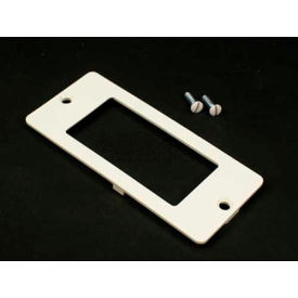 Rectangular Receptacle Faceplate, Ivory view 2