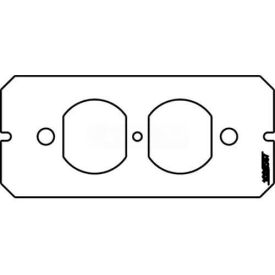 Wiremold 6dp Poke-Thru 1-1/2-Gang Duplex Plate 