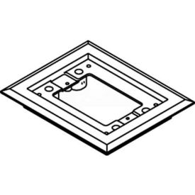 Wiremold 817pcc-Blk Floor Box 1-Gang Carpet Flange Black 