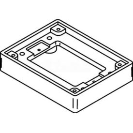 Floor Box 1-Gang Tile Flange, Brass view 2