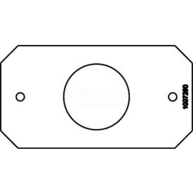Poke-Thru 1-Gang Device Plate, Single Receptacle, 1.4" Opening view 2