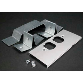 Wiremold Al3346do Offset Duplex Receptacle Cover & Bracket For Divided Raceway 6"L 