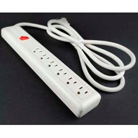 Wiremold Power Strip W/Lighted Switch 6 Outlets 15A 15 Cord