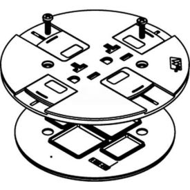 Wiremold RC7SHTCBK Poke-Thru Slide Holder Assembly Black 
