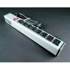UL218BD Multi-Outlet Power Unit, 125V, 15A, 15"L, 8 Outlets, 15' Cord view 2