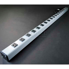 Brooks Elect Of Wiremold UL404BD* Wiremold Power Strip, 16 Outlets, 15A, 15 Cord image.