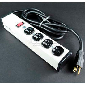 Multi-Outlet Power Unit, 120V, 20A, 10-3/4"L, 4 Outlets, 6' Cord view 2