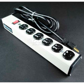 Multi-Outlet Power Unit, 120V, 20A, 13-1/4"L, 6 Outlets, 15' Cord view 2