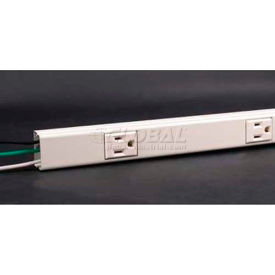 Plugmold, 125v, 15a, 3'L, 6 Outlets - Min Qty 10 view 2