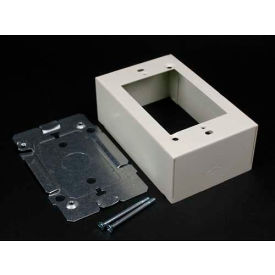 Brooks Elect Of Wiremold V2448* Wiremold V2448 Switch & Receptacle Box 1-Gang W/Extension Base Ko, 4-5/8"L image.