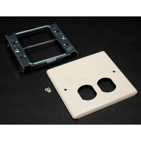 Wiremold V4047bf Two-Gang Overlapping Cover Duplex & Modular Furniture 5-1/8"L 