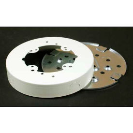 Round Fan Box Solid Base, Ivory, 5-1/2"L view 2