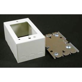 1-Gang Extra Deep Switch & Receptacle Box, Ivory, 4-5/8"L view 2