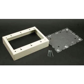 Wiremold V5747-3 3-Gang Shallow Switch & Receptacle Box Ivory 4-5/8"L 