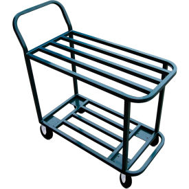 Winholt® Stocking & Marking Cart w/2 Shelves 600 lb. Capacity 41""L x 18""W x 39""H Green