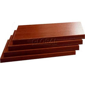 Windmill Slatwall Products 4PKG-4W-Cherry Slatwall Cherry Shelves, 3/4"Hx8"Dx14"W, Finished on 2 Sides and 3 Edges image.