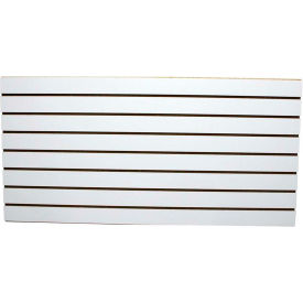 Windmill Slatwall Products EPWH Slatwall Easy Panel Anchor Core 48"W x 24"H (2 PC) White image.