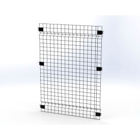 Husky Rack & Wire V0304 Husky Rack & Wire™ Welded Wire Security Partition Panel, 3W x 4H, Black image.