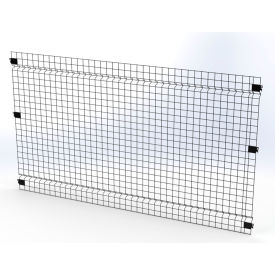 Husky Rack & Wire V0704 Husky Rack & Wire™ Welded Wire Security Partition Panel, 7W x 4H, Black image.