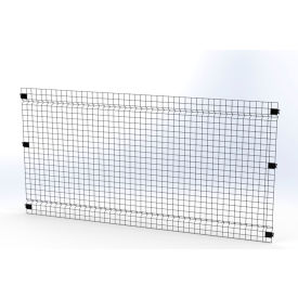 Husky Rack & Wire V0804 Husky Rack & Wire™ Welded Wire Security Partition Panel, 8W x 4H, Black image.