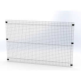 Husky Rack & Wire V0805 Husky Rack & Wire™ Welded Wire Security Partition Panel, 8W x 5H, Black image.
