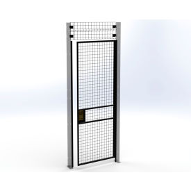 Husky Rack & Wire V220308-094 Husky Rack & Wire™ Welded Wire Security Partition Swing Door, HRSO, 3W x 8H, Black image.