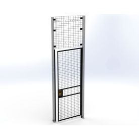 Husky Rack & Wire V220310-094 Husky Rack & Wire™ Welded Wire Security Partition Swing Door, HRSO, 3W x 10H, Black image.