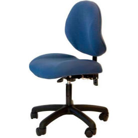 Workstation Industries, Inc. 1000-ESD-BK WSI 1000 Series Chair 1000-ESD-BK, ESD Fabric, Nylon Base, 18"-23"H, Black image.