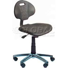 Workstation Industries, Inc. 700-ESD WSI 700 Series Chair 700-ESD, ESD Polyurethane, Nylon Base, 18"-23"H, Black image.