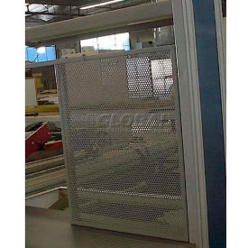 Workstation Industries, Inc. C2-PGB72-G WSI C2 Series Steel Pegboard Panel, 72"W x 30"D, Gray image.