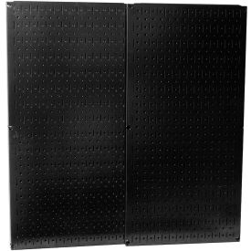 Wall Control 30-P-3232 B Wall Control Pegboard Pack- 2 Panels, Black Metal, 32" X 32" X 3/4" image.