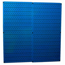 Wall Control 30-P-3232 BU Wall Control Pegboard Pack- 2 Panels, Blue Metal, 32" X 32" X 3/4" image.
