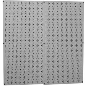 Wall Control 30-P-3232 G Wall Control Pegboard Pack- 2 Panels, Gray Metal, 32" X 32" X 3/4" image.