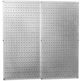 Wall Control 30-P-3232 GV Wall Control Pegboard Pack- 2 Panels, Galvanized Metallic, 32" X 32" X 3/4" image.