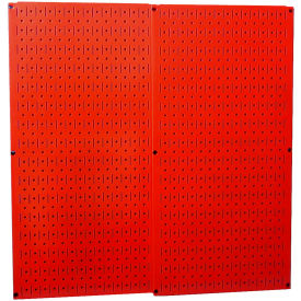 Wall Control 30-P-3232 R Wall Control Pegboard Pack- 2 Panels, Red Metal, 32" X 32" X 3/4" image.
