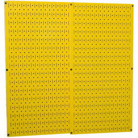 Wall Control 30-P-3232 Y Wall Control Pegboard Pack- 2 Panels, Yellow Metal, 32" X 32" X 3/4" image.
