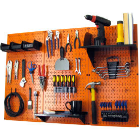 Wall Control 30-WRK-400 ORB Wall Control Pegboard Standard Tool Storage Kit, Orange/Black, 48" X 32" X 9" image.