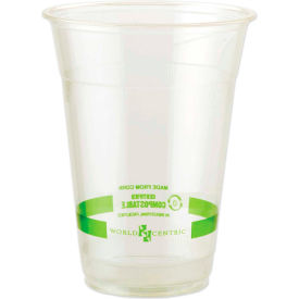 World Centric CPCS16 World Centric Clear Cold Cups, 16 oz, Clear, 1,000/Carton image.