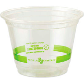 World Centric CPCS9Q World Centric Clear Cold Cups, 9 oz, Clear, 1,000/Carton image.