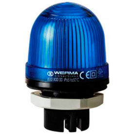 Werma 80050000 Permanent Beacon EM 12 - 240V AC/DC, IP65, 58 g, Blue