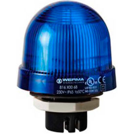 Werma 81550000 Permanent Beacon EM 12 - 240V AC/DC, IP65, 96 g, Blue