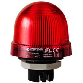Werma 81710055 Flashing Beacon EM 24V DC, Flashing, 125 Ma, Red