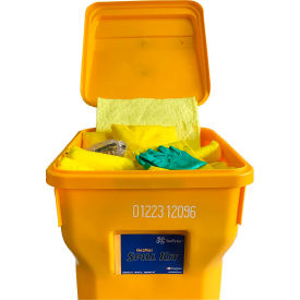 Spilfyter® HazMat Dash Wheeled Bin Spill Kit 60 Gallon Capacity 