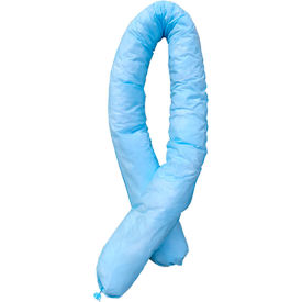 Oil Only Socks, 3"W x 4'L, Blue, 15/Pack view 2