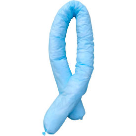 Oil Only Socks, 3"W x 4'L, Blue, 40/Pack view 2