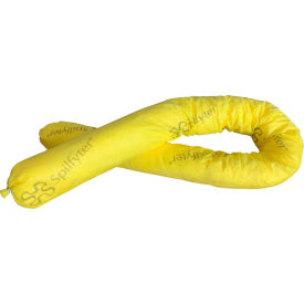 Hazmat Socks, 3"W x 4'L, Yellow, 15/Pack view 2