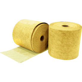 Hazmat Two-Ply Laminated Roll, Medium Weight, 16"W x 300'L, Yellow, 2/Pack view 2