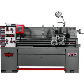 JET Equipment 311443 JET EVS-1440B EVS Lathe with Taper Attachment & Collet Closer image.