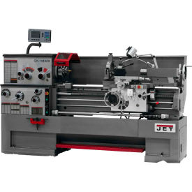 JET Equipment 321148 Jet 321148 GH-1640ZX Large Spindle Bore Lathe W/Newall DP700 DRO & Taper Attachment, 7-1/2 HP image.