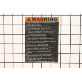 JET Equipment 3408257 JET® Warning Label (66 72A 74A Ta Saw) , 3408257 image.